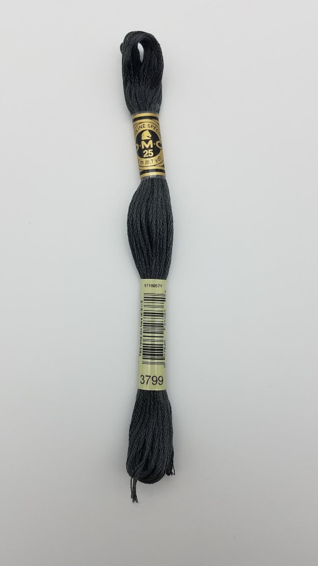 DMC 3799 6strand Floss Pewter Grey Very Dark Etsy