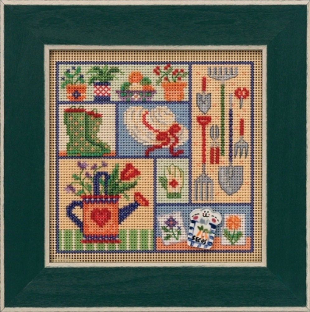 Garden Sampler Mill Hill Buttons and Beads Cross Stitch Etsy