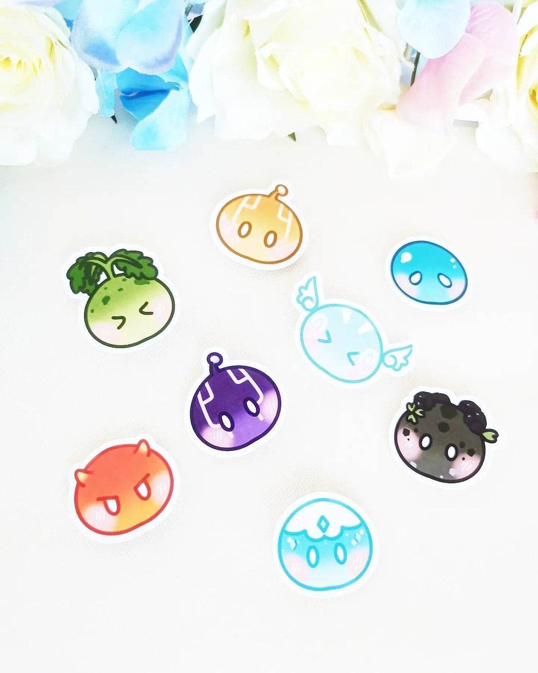 Genshin Impact Slime Sticker Flake Set - Etsy