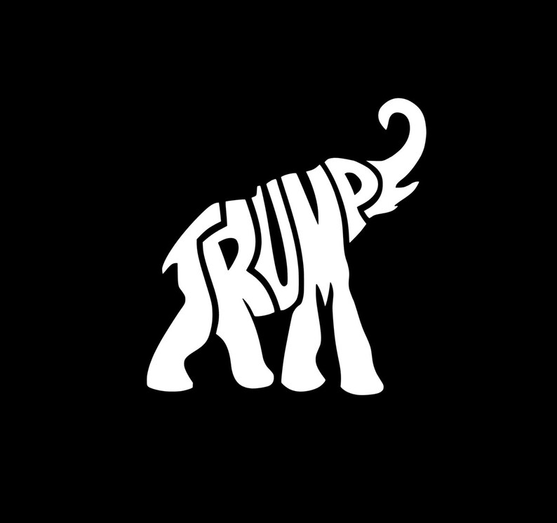Trump 2020 Elephant Vinyl Car Window Laptop Sticker Decal - Etsy