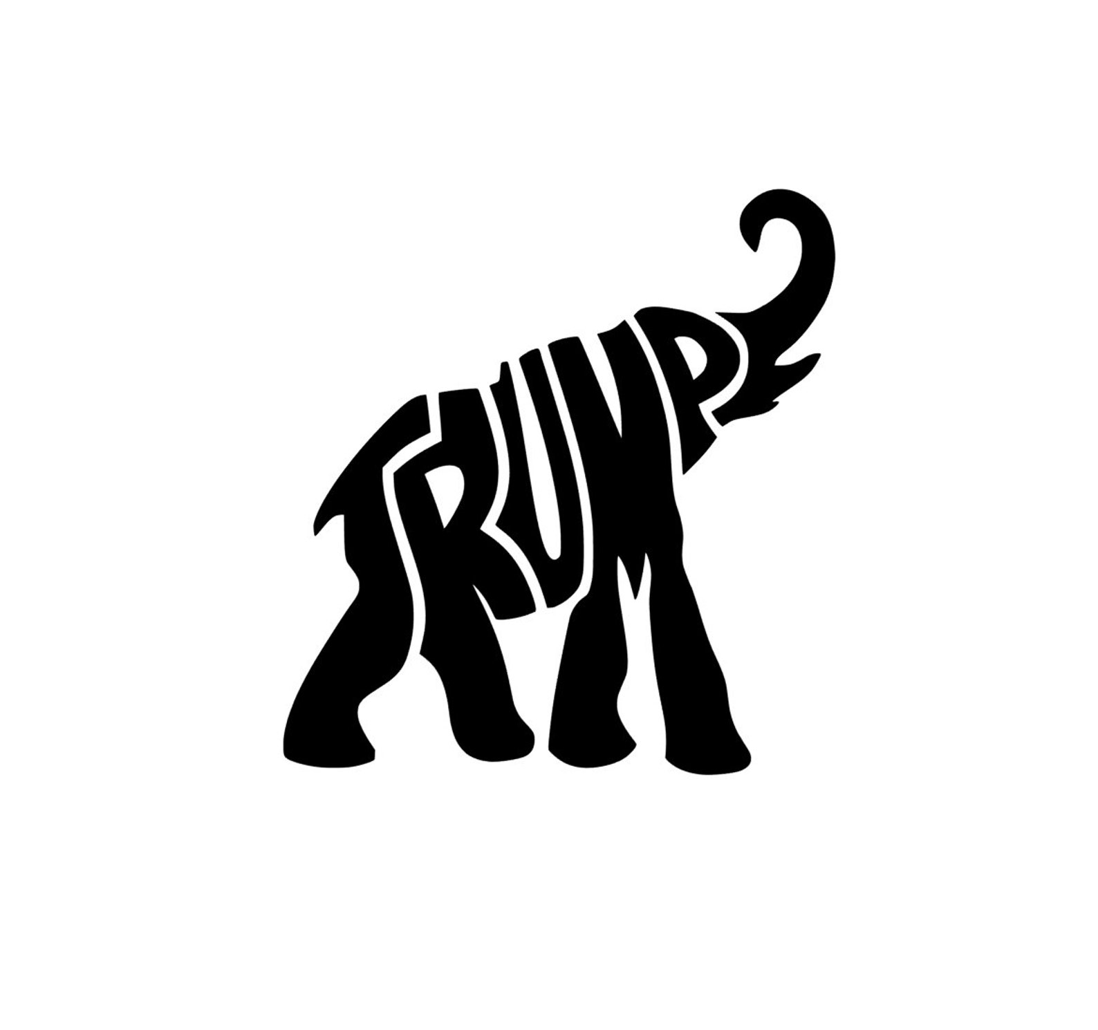 Trump 2020 Elephant Vinyl Car Window Laptop Sticker Decal - Etsy