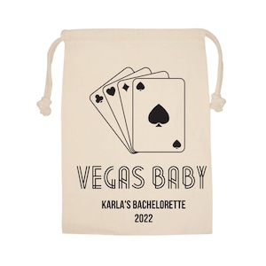 Personalized Vegas Bachelorette Party Favor Bags