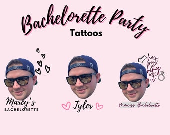 Bachelorette Party Tattoos, Custom Tattoos, Party Tattoo, Temporary Tattoos, Party Favor, Funny Bachelorette Gifts, Bride Gift