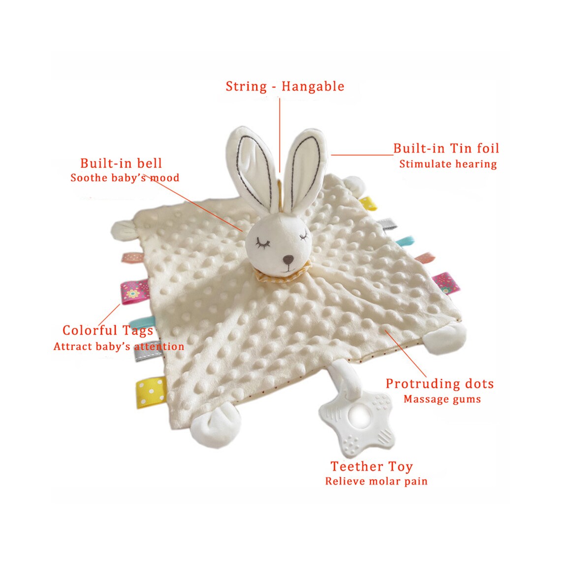 Lovey Baby Security Blanket with Stuffed Animal Head Super Etsy