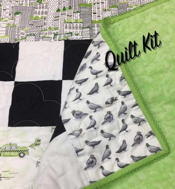 Kit de edredón // Kit de edredón DIY de paisaje urbano // | Etsy