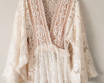 Paisley~Kate Wrap Kimono Gown