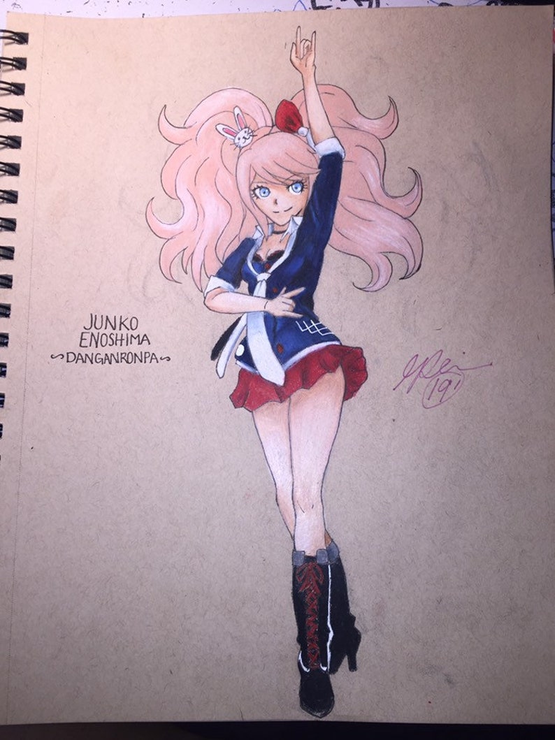 Junko Enoshima fan art Danganronpa