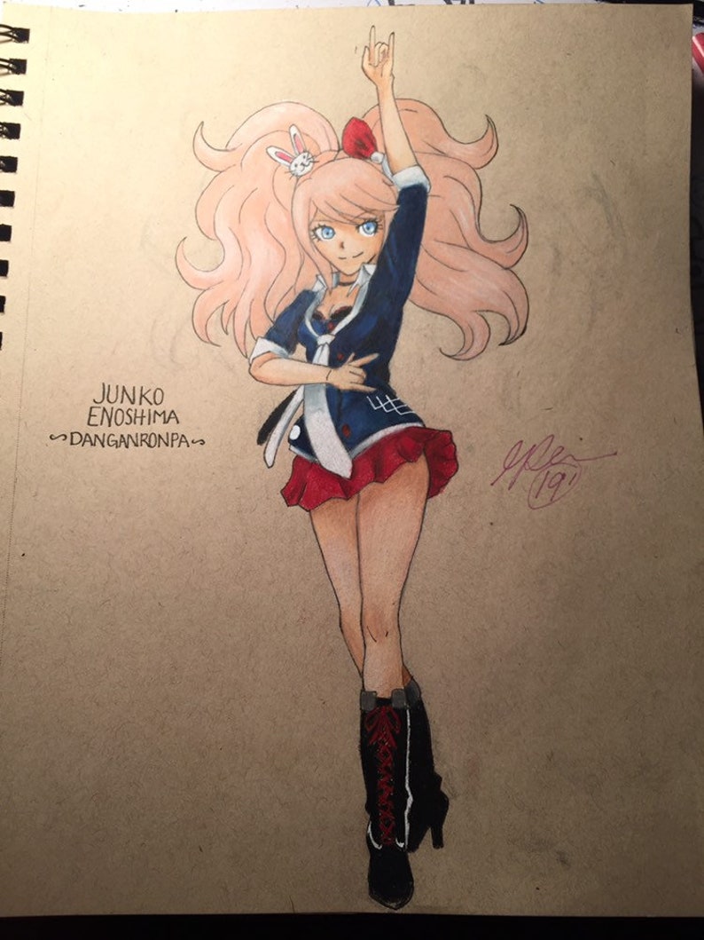 Junko Enoshima fan art Danganronpa