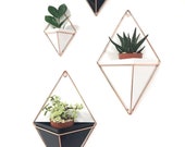 Geometric Wall Planter, Geometric Planter, Hanging Planter, Hanging Terrarium Plant Hanger, Wall Vase Succulent Planter, Wall Planter Indoor