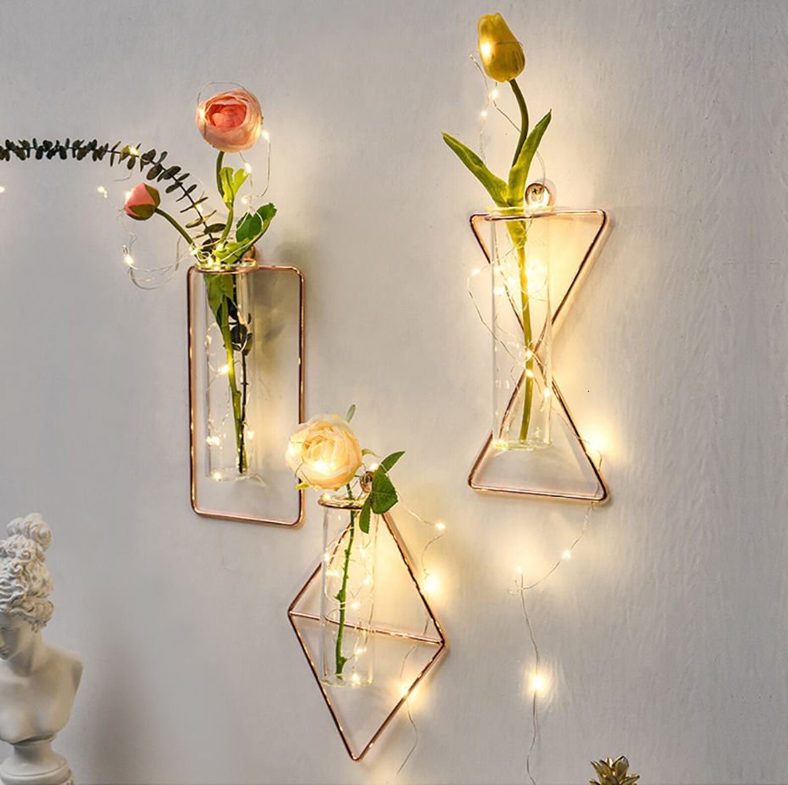 Wall Hydroponic Vase Hanging Wall Planter Wall Vase Wall Etsy