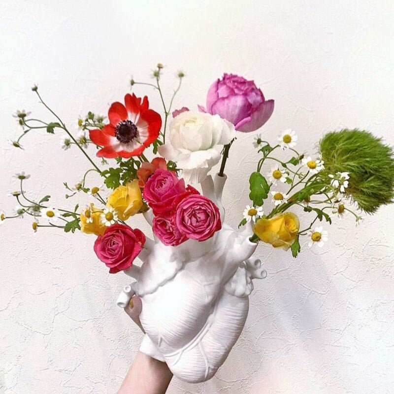 Exclusive Anatomical Heart Vase, Anatomical Vase, Cardiologist Artifi…