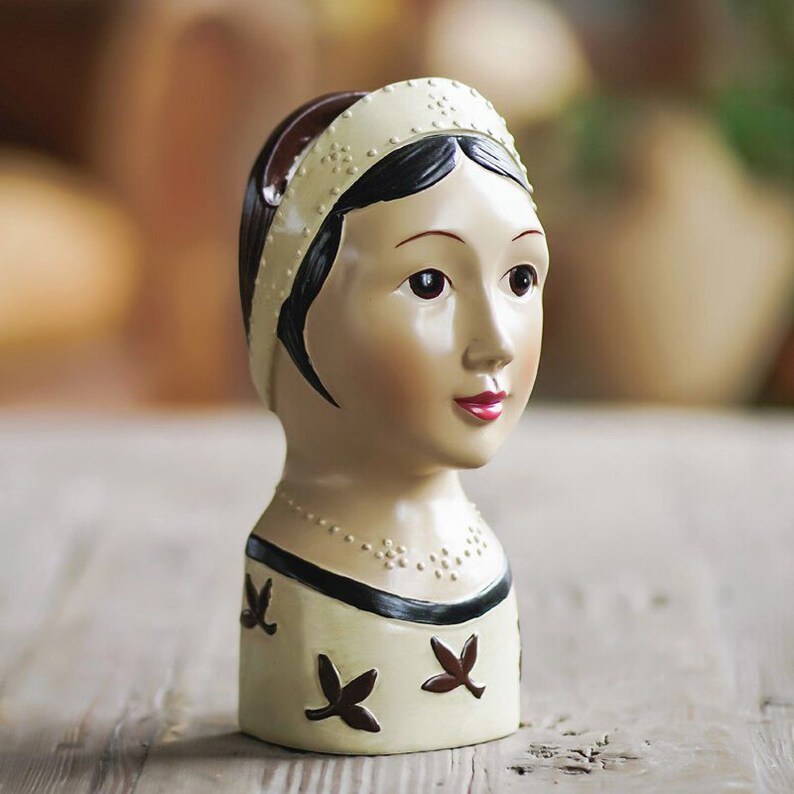 Vintage Doll Head Wall Vase Wall Hanging Planter Vase Head Etsy