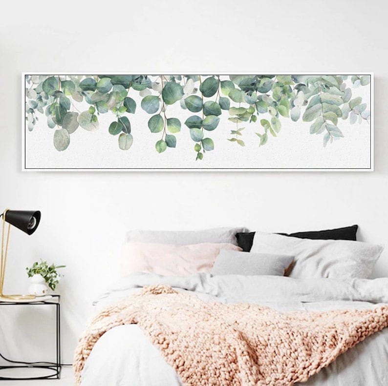 Eucalyptus Extra Large Wall Art Cactus Wall Art Greenery Etsy