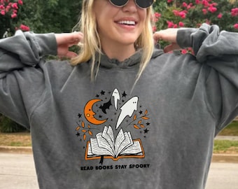 Read Books Stay Spooky Bookish Halloween Sweatshirt