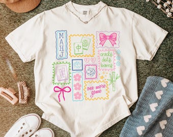 Mahjong Player Tshirt, Tile Game Lover, Mahjong Game Night Shirt, Mahjong Club, Comfort Colors Tee