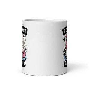 Romance Reader Ghost Mug | Spooky Cute Bookish Mug | Ghostie Coffee Cup | Fall Halloween Lover | Reader Gifts