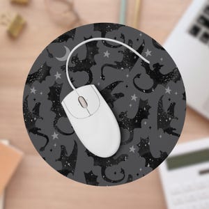 Drachenreiter Fantasy Maus Pad, Bücherwurm Büroflächen, Schreibtisch Dekor für Leser, Vierter Flügel, Drachen Bücher