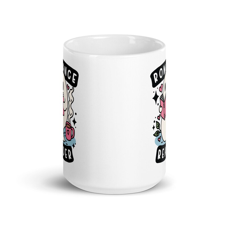 Romance Reader Ghost Mug | Spooky Cute Bookish Mug | Ghostie Coffee Cup | Fall Halloween Lover | Reader Gifts