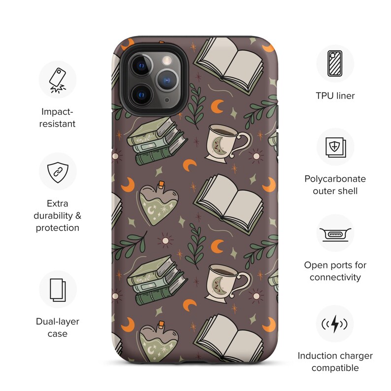 bookish Witch cozy cottagecore phone case