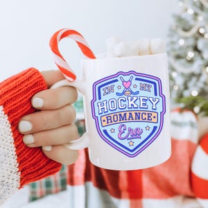 Hockey Romance Era Bookish Coffee Mug, Christmas Gift for Reader, Winter Bookworm, Hockey Book Boyfriends, Hockey Players