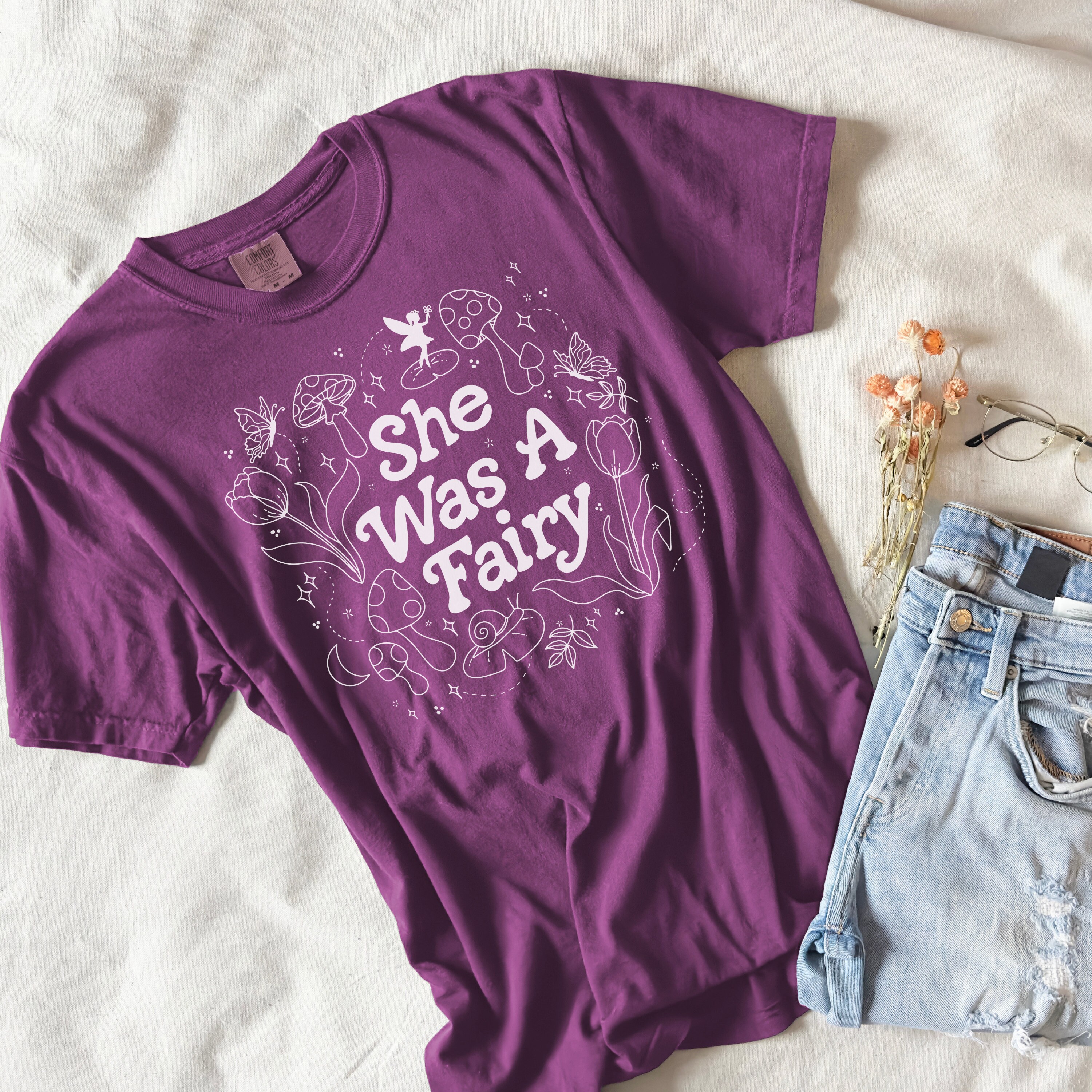 She Was A Fairy Cottagecore T Shirt | Fairycore Aesthetic Shirt
