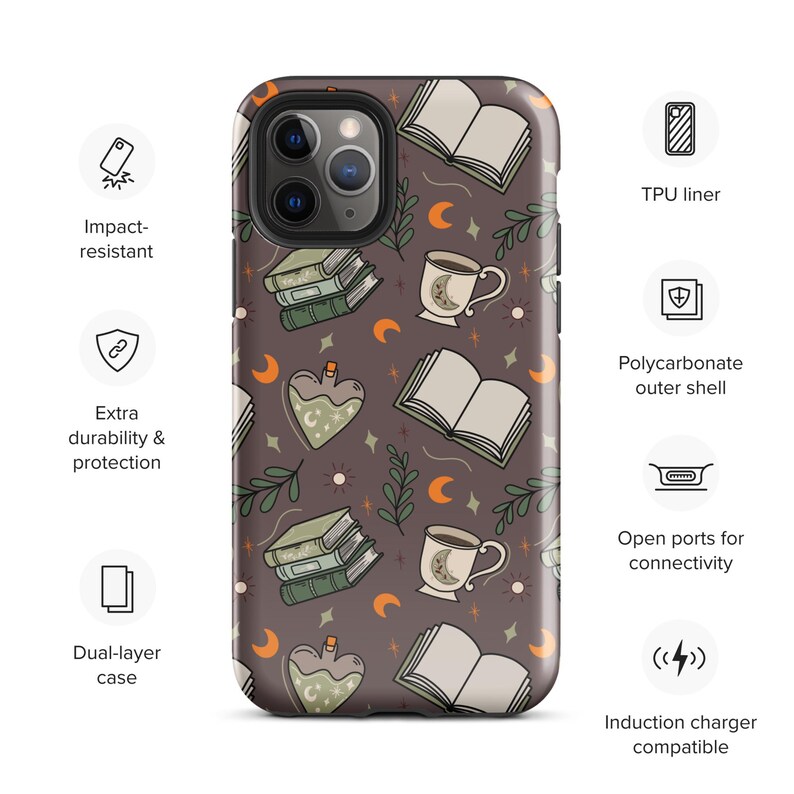 bookish Witch cozy cottagecore phone case