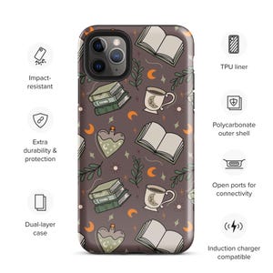 bookish Witch cozy cottagecore phone case