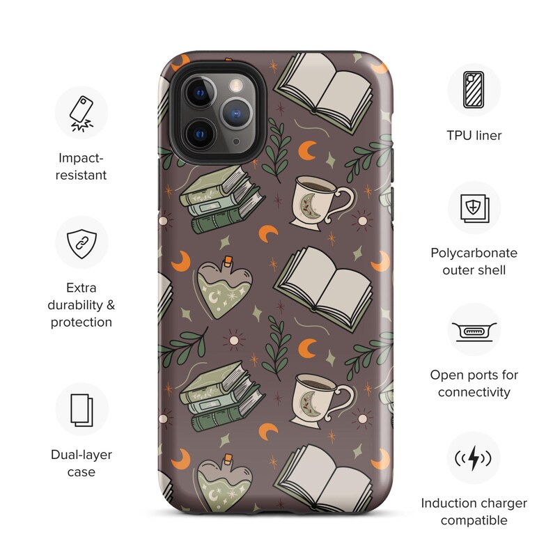 bookish Witch cozy cottagecore phone case