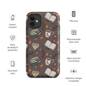 bookish Witch cozy cottagecore phone case