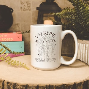 Officially Licensed Valkyrie ACOTAR Coffee Mug | SJM Bookish Merch | FMC Nesta Gwyn Emerie | Sarah J Maas Gifts | Fantasy Reader Cup