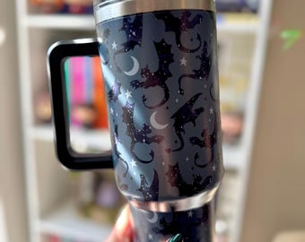Dragon Rider Bookish 40 oz Insulated Thermal Tumbler, Fantasy Reader Drink Accessories, Book Lover Merch, Gift For Bookworm, Wingleader