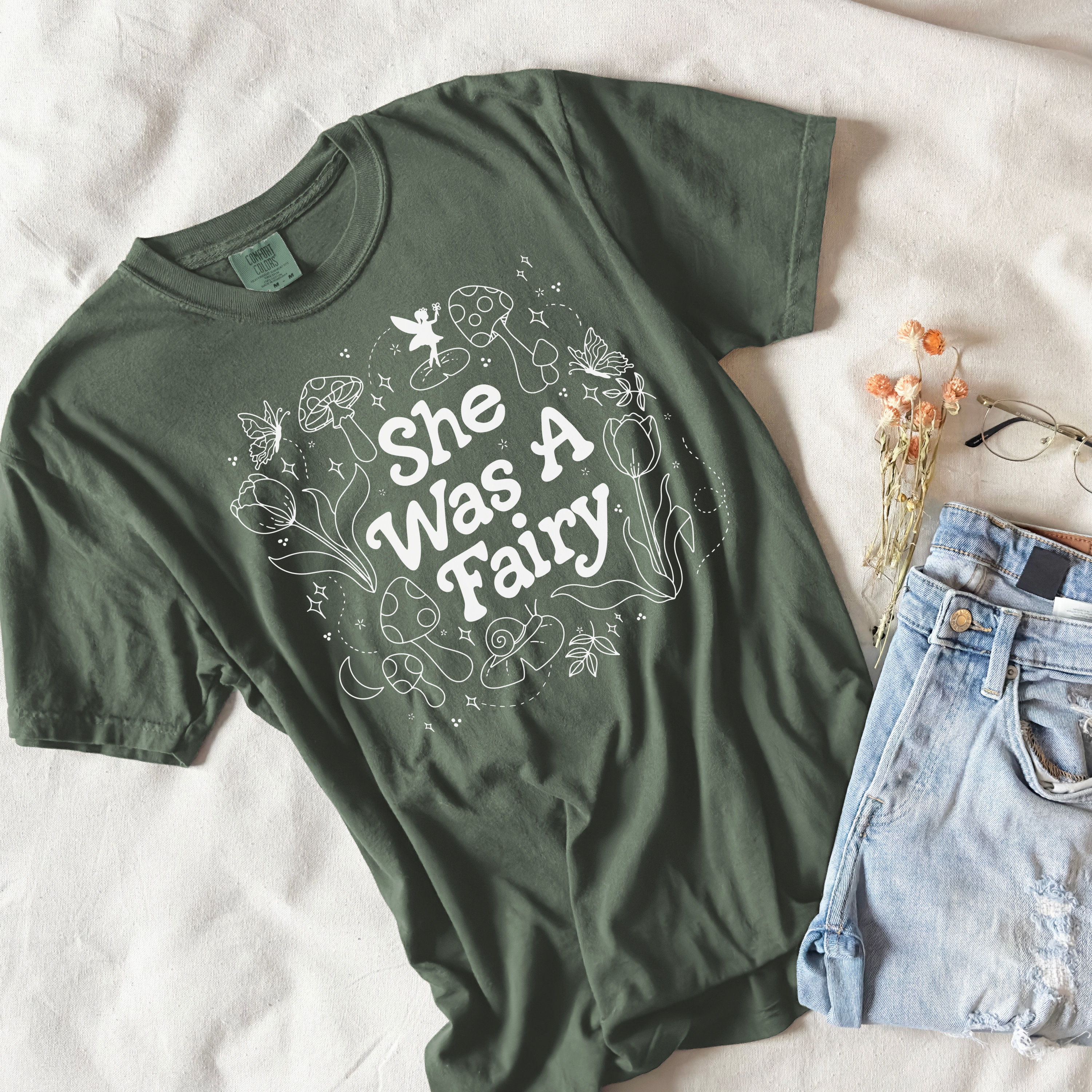 She Was A Fairy Cottagecore T Shirt | Fairycore Aesthetic Shirt