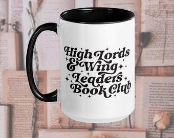 Highlord and Wingleader Book Club Mug | Fantasy Reader Bookish Mug | Coffee and Tea Cup for Bookworm | Gift for Reader | Romantacy Booktok