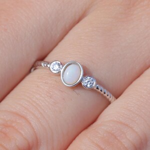 Opal Silver Ring, Silver Ring, Australian Opal Ring, Ring For Women