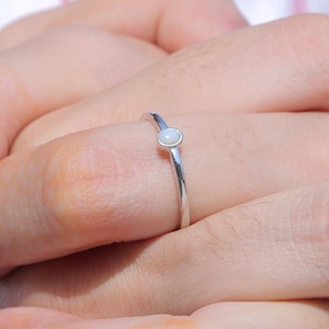 Opal Silver Ring, Silver Ring, Australian Opal Ring, Ring For Women