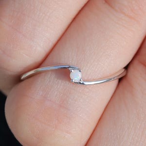 Opal Silver Ring, Silver Ring, Australian Opal Ring, Ring For Women