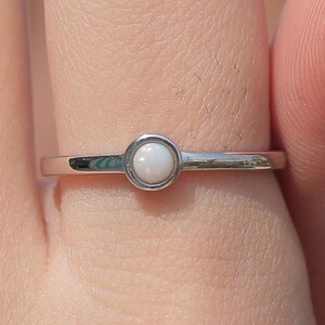 Opal Silver Ring, Silver Ring, Australian Opal Ring, Ring For Women