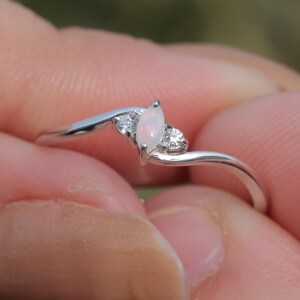 Opal Silver Ring, Silver Ring, Australian Opal Ring, Ring For Women