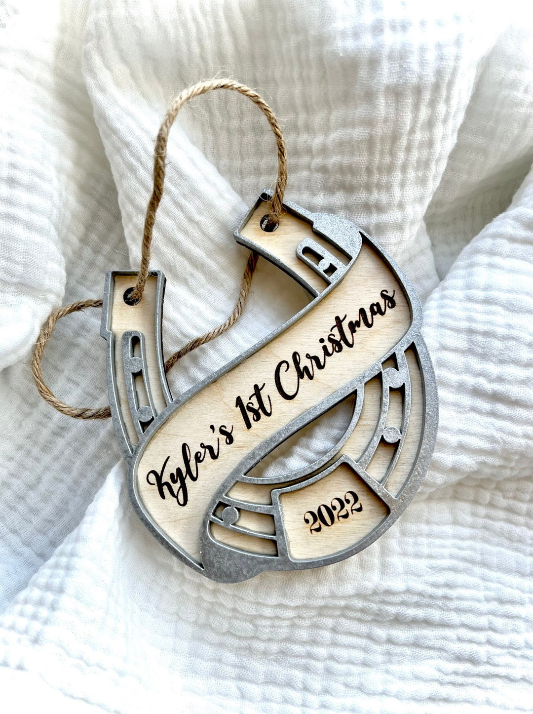 Athletic shoe christmas ornament