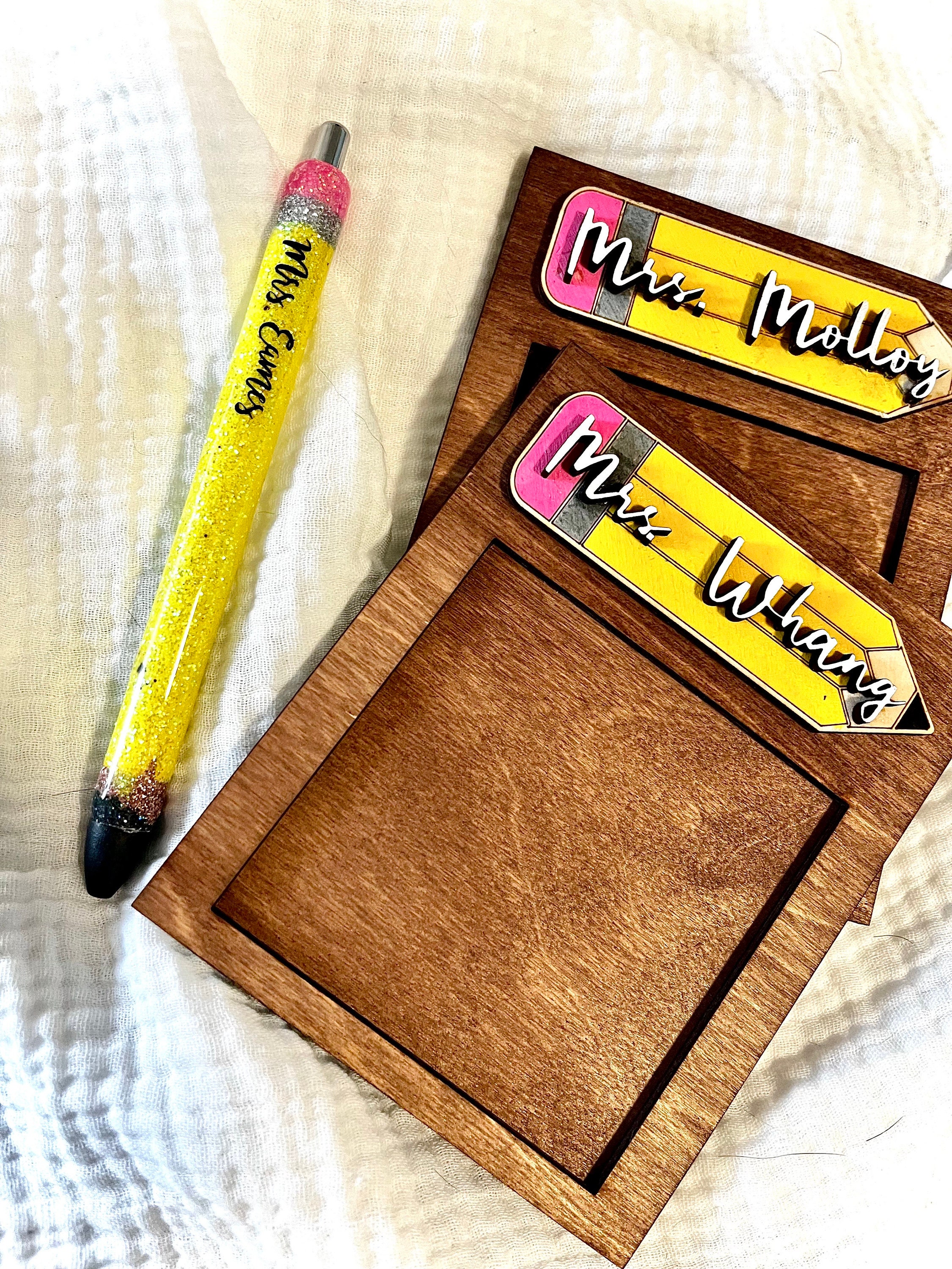 Teacher Gift, End of Year Gift, Sticky Note Holder, Personalized ...