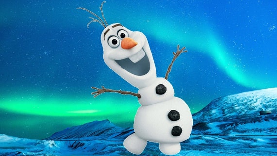 olaf papercraft diy 3d pdf template printable paper model 2021 etsy