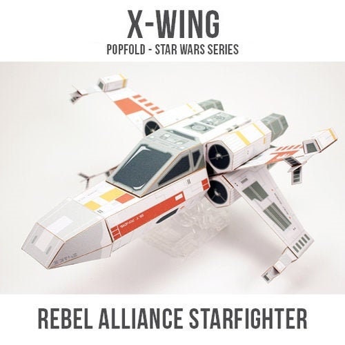 star wars x wing rebell alliance starfighter diy 3d papercraft etsy denmark