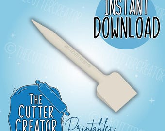 Scribe Tool for Cookie Decorating - STL File Instant Download - Printable Cookie Cutters