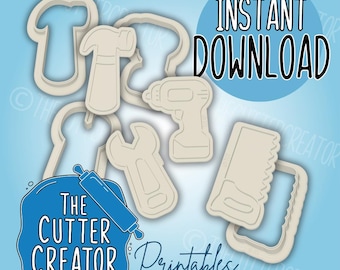 Mini Tools Cookie Stamps and Cutters: STL File (Instant Download)