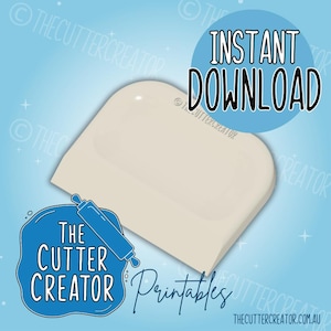 Schaber für Cookie Dekorieren - STL Datei Instant Download - Printable Cookie Cutter Werkzeuge