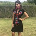 Handcrafted Floral Dress~Boho Dress~Floral Mexican Dress~Electic Dress~Boho Gifts