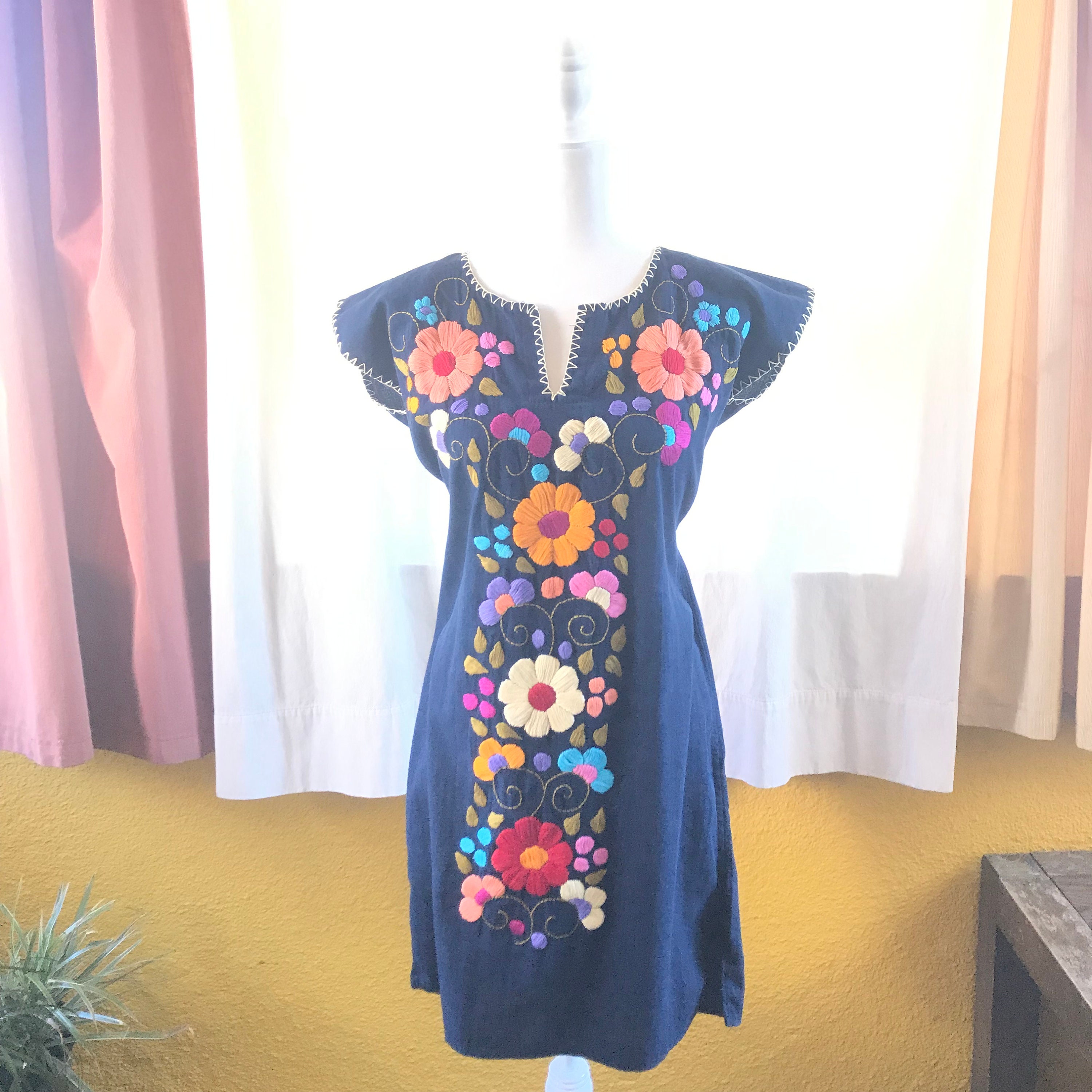 Floral Mexican Dress | Etsy