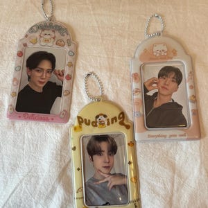 Kpop animal photocard holder keychain
