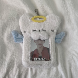 Kpop angel plush photocard holder