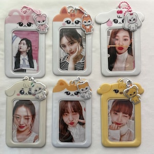 Portatarjetas con fotografía kawaii inspirado en el K-pop
